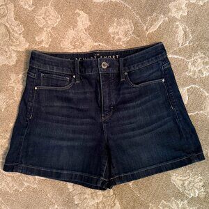***White House Black Market | Dressier Dark Denim | "The Sculpt Short" | Size 2